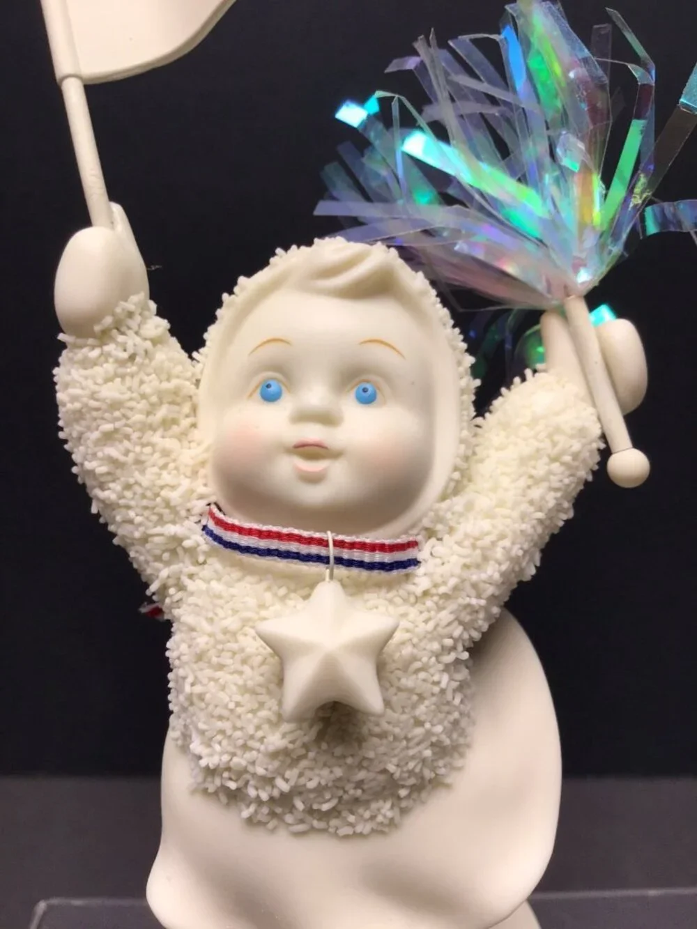 Dept 56 Snowbabies “I'm Rooting for You” Starlight Games W/Box 2003 Cheering